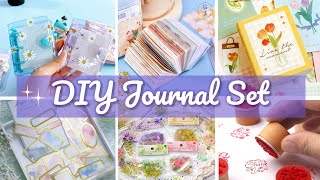 Part11 DIY JOURNAL SET How to Make Journal Set at Home DIY Journal kit  DIY Journal Stationary [upl. by Ssew]