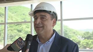 Sáenz supervisó las obras del hospital San Bernardo [upl. by Sirah127]