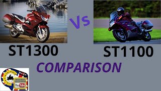 Honda ST1100 vs ST1300 Pan European [upl. by Gilder127]