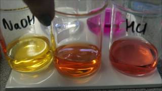 Indicators for titrations  Methyl orange and phenolphthalein [upl. by Leventis]