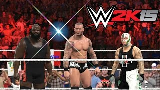 Dont Let Them In 6Man Tag Team Match TLC WWE 2K15 Gameplay Commentary [upl. by Dudley]