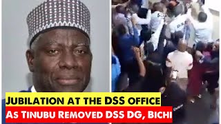 Jubilation at the DSS office as President Tinubu sacked the former DG of DSS Yusuf Bichi [upl. by Arissa430]