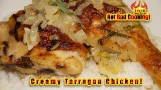 Creamy Tarragon Chicken Pollo cremoso al estragón [upl. by Ebby747]