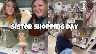 Christmas shopping amp thrifting with my sister Homesense thrift Home Depot and Michael’s haul [upl. by Lissie]