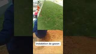 Instalation de gazon par SKFA [upl. by Lesly]