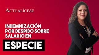 Indemnización por despido sin justa causa de trabajador con salario en especie [upl. by Disario]