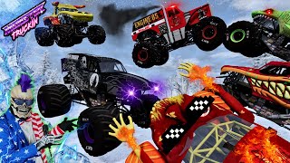 Monster Jam INSANE Racing Freestyle and High Speed Jumps 68  BeamNG Drive  Grave Digger [upl. by Ayad544]