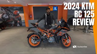 ✨2024 KTM RC 125 DETAILED REVIEW SPECIFICATION PRICE 180 LAkH 🔥 [upl. by Annocahs]