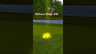 Elkhorn Ridge Hole 10 Eagle saving chip from 37 yards with a Streak [upl. by Ahsikcin]