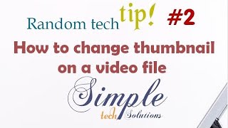 How to change the thumbnail on a video file [upl. by Kursh]