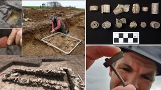 Archaeologists discover remarkable Roman villa complex at UK housing development site✅ [upl. by Eissoj936]