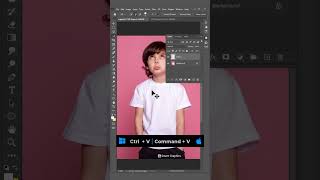 Add Desing on TShirt in Photoshop [upl. by Ahsian]