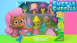 Bubble Guppies Molly Snap and Dress Hair Salon Plus Surprise Egg [upl. by Noskcaj]