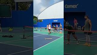 Didn’t know pickleball was like that😳 via thekitchenpickleballTT shorts fight fail tennis [upl. by Yodlem]