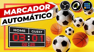 STREAMING ⚽🏀🏈 MARCADOR Deportivo AUTOMÁTICO ► OBS  QuickLink  vMix ► Scoreboard OCR  SINGULAR [upl. by Annahavas802]