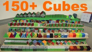 2018 My Rubiks Cube Collection  150 Cubes [upl. by Crispa]