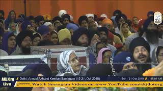 084 Delhi 20Oct2018 SatEve RSK Bhai Manpreet Singh Jee amp Bhai Jagpal Singh Jee [upl. by Adnahsal573]