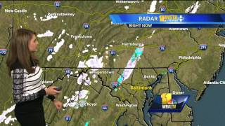 Flurries fall in some areas on Christmas Eve in Maryland [upl. by Coumas]