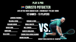 Christo Potgieter  FHSC  Watch the Action Live  Wednesday 7th August  18h00 [upl. by Niala801]