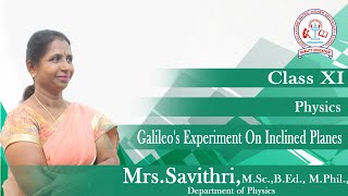 Galileos Experiment On Inclined Planes  Class XI Physics [upl. by Ramiah]