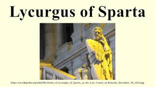 Lycurgus of Sparta [upl. by Hoyt]