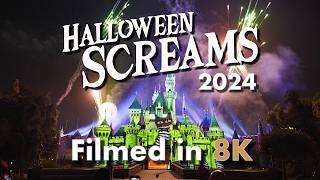 Disneyland quotHalloween Screamsquot Fireworks 2024︱Filmed in 8K [upl. by Milon]