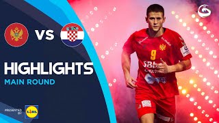 Montenegro vs Croatia  Highlights  Main Round  Mens EHF EURO 2022 [upl. by Yllen885]