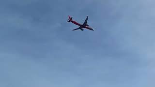 Jetstar Airbus A321 NEO taking off at Adelaide [upl. by Yelnek]