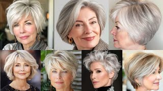 Best Short Hairstyles For Women Over 60 With Thin Hair That Will Beat Your Age [upl. by Pimbley]