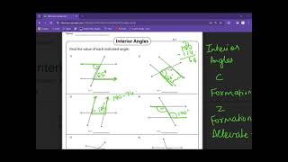 Alternate and Interior Angles [upl. by Eusebio]