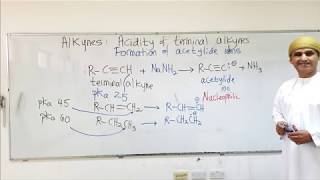 Acidity of Terminal Alkynes Formation of Acetylide Ions and their Alkylation [upl. by Schoenberg]