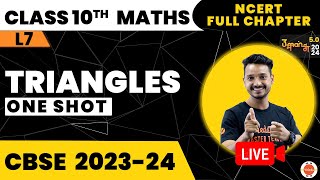 Triangles Class 10 One Shot  NCERT Class 10th Maths  Kuldeep Sir Vedantu CBSE2024 [upl. by Perni762]