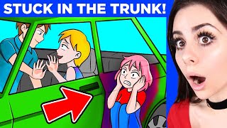 I Got Stuck in my MOMS Trunk and Saw EVERYTHING   My Story Animated [upl. by Shugart773]