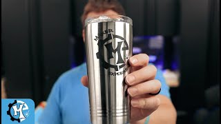 HOW TO ENGRAVE STAINLESS STEEL TUMBLERS  ENGRAVING YETI MUGS  LASER ENGRAVING MUGS  LASER MARKING [upl. by Leavelle]