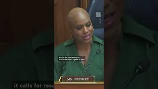 Rep Ayanna Pressley Grills Project 2025 Policymaker [upl. by Hardner]