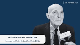 Più Libri Più Liberi 2023 intervista con Marino Sinibaldi presidente CEPELL [upl. by Ralina]