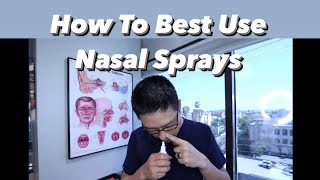 How to most effectively use a nose spray technique suggestions [upl. by Amalee]