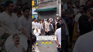 Sooraj Pancholi Had arrived at Baba Siddique’s last rite 💔🙏soorajpancholi babasiddique shortvideo [upl. by Jews]