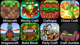 Minecraft Blocky Craft Craftopia Chase Craft Dragoncraft Build Block Party Craft Craft Zombie [upl. by Baerman583]