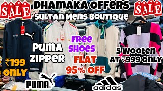 Dhamaka Offers 😱  ₹199 Me Puma ZipperWoolenSweatshirtsJeans  Branded Clothes in Mumbai [upl. by Bolan]