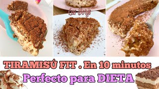 EL POSTRE DE TIRAMISÚ MÁS FÁCIL DEL MUNDO Sin glutensin azúcar y FITNESS  COCINA CON NOSOTRAS [upl. by Ossy]