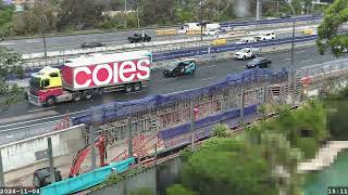 Warringah Freeway Upgrade time lapse  Monday 04 November 2024 [upl. by Gnuj]