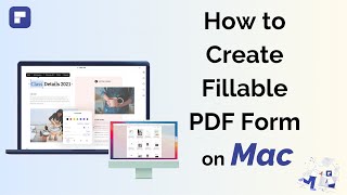 How to Create a Fillable PDF Form on Mac  Wondershare PDFelement 8 [upl. by Birdt]