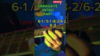 Saragaye guitar intro part lesson viralvideo guitar guitarcover cover subscribe And like [upl. by Oirram]