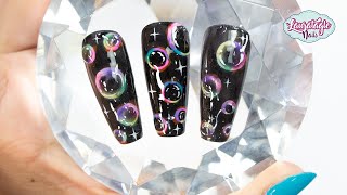 DISEÑO DE UÑAS con BURBUJAS MULTICOLOR [upl. by Botti]