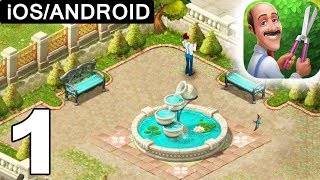 Gardenscapes  Walkthrough Level 1  Restoring Garden  iOS Android [upl. by Marron]