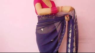 Saree VideoHow To Wear A SariSaree Wraping Video Tutorial For BeginnersSaree Drape [upl. by Roze]