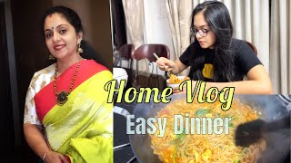 Home vlog Easy DinnerSindhu Krishna Ahaana Krishna [upl. by Adnovoj]