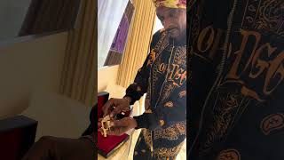 Snoop Unboxing Our 38 Special Pendant snoop snoopdogg kingice hiphop jewelry [upl. by Rosalba633]