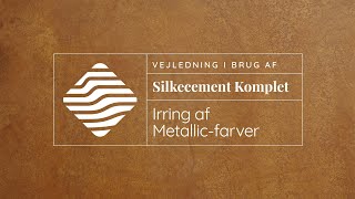 Silkecement Komplet Metallic irring af metalfarver [upl. by Garap]